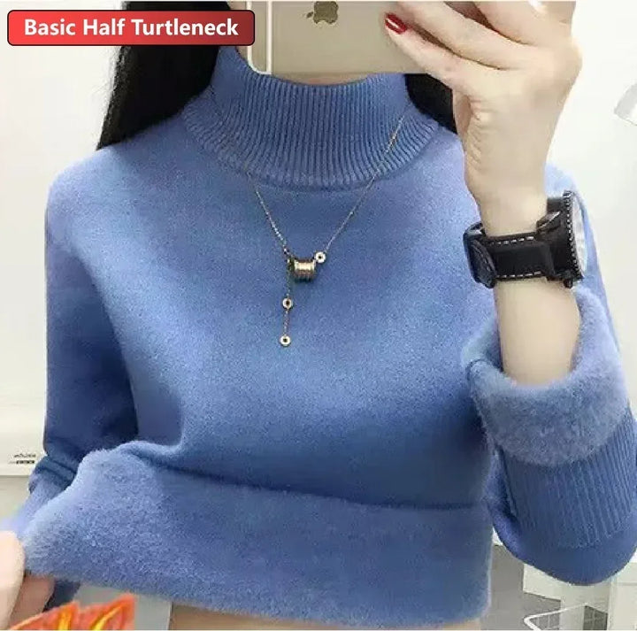 Knitted Warm Turtleneck Jumper
