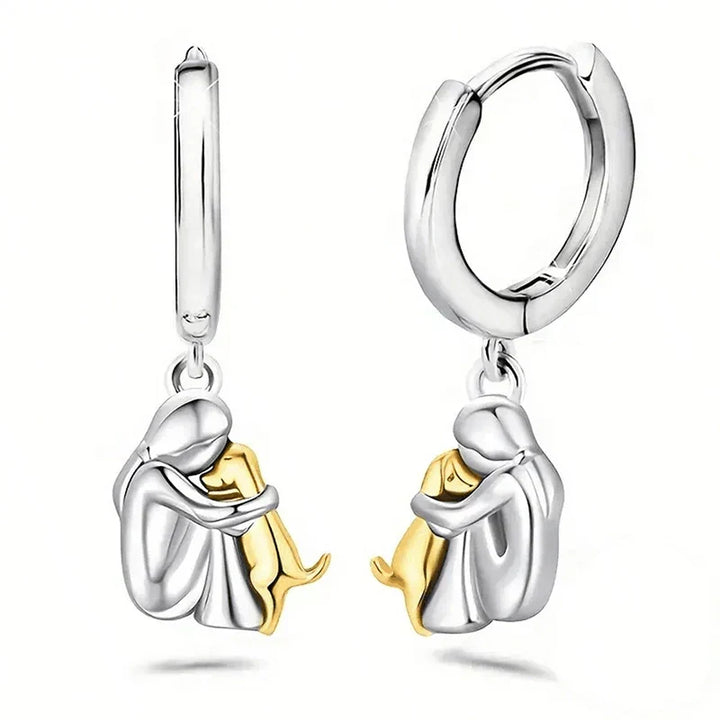 Ginny™ - Dog Icon Earrings (Round Closure)
