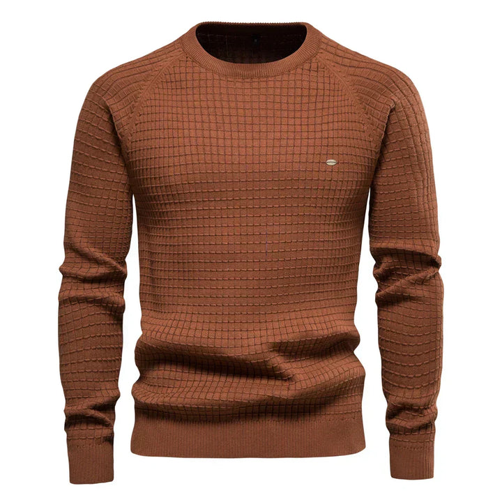 Federico | Men's Sweater with Diamond Pattern
