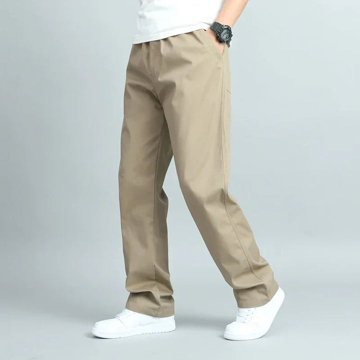 MADISON | MEN'S WIDE LEG COTTON TROUSERS