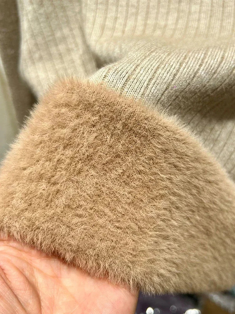Knitted Warm Turtleneck Jumper