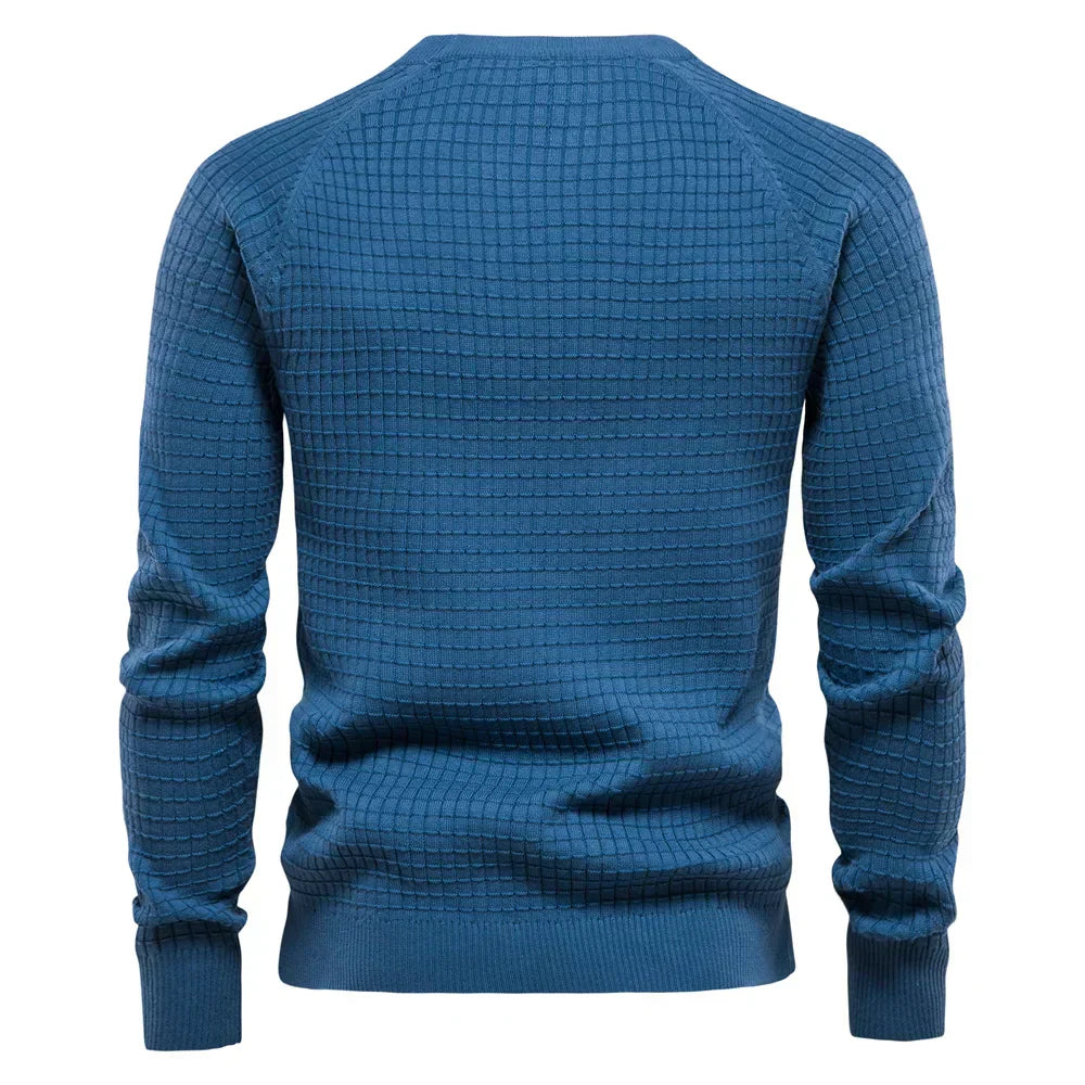 Federico | Men's Sweater with Diamond Pattern