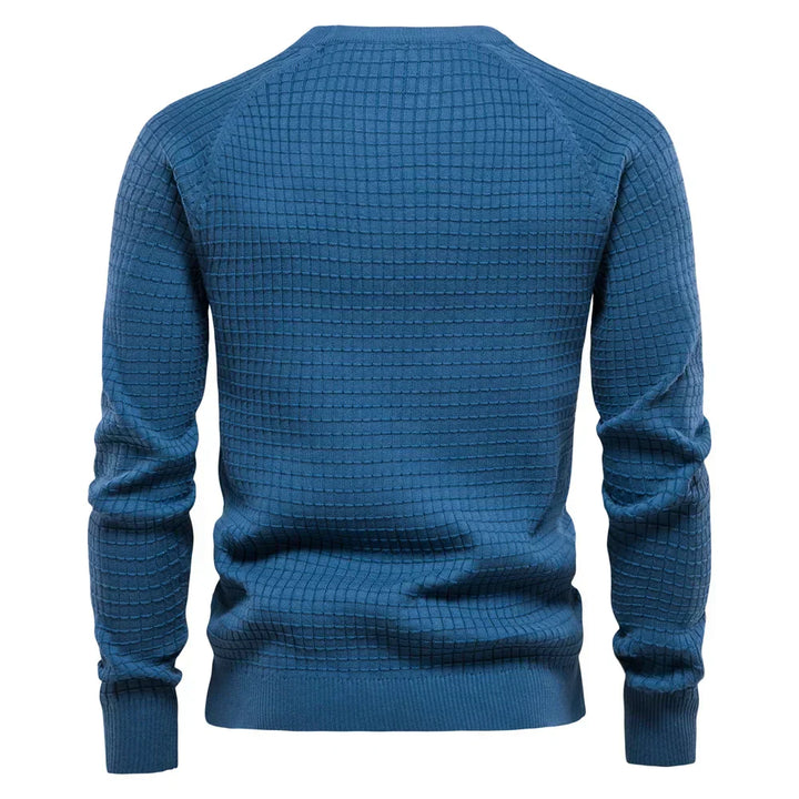 Federico | Men's Sweater with Diamond Pattern