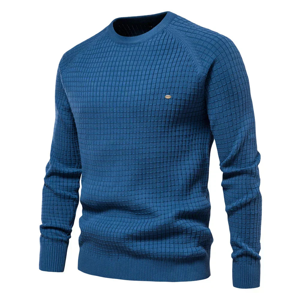 Federico | Men's Sweater with Diamond Pattern