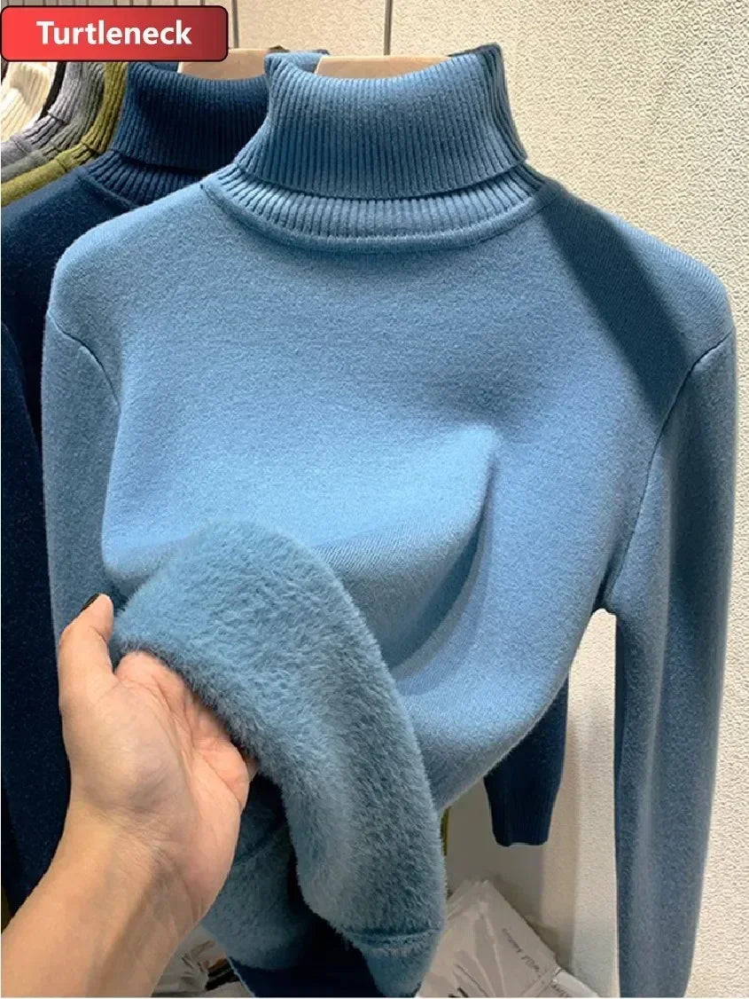 Knitted Warm Turtleneck Jumper