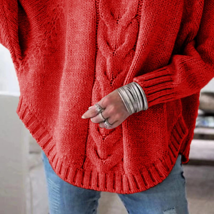 Vintage inspired cable knit jumper