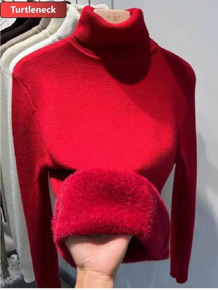 Knitted Warm Turtleneck Jumper