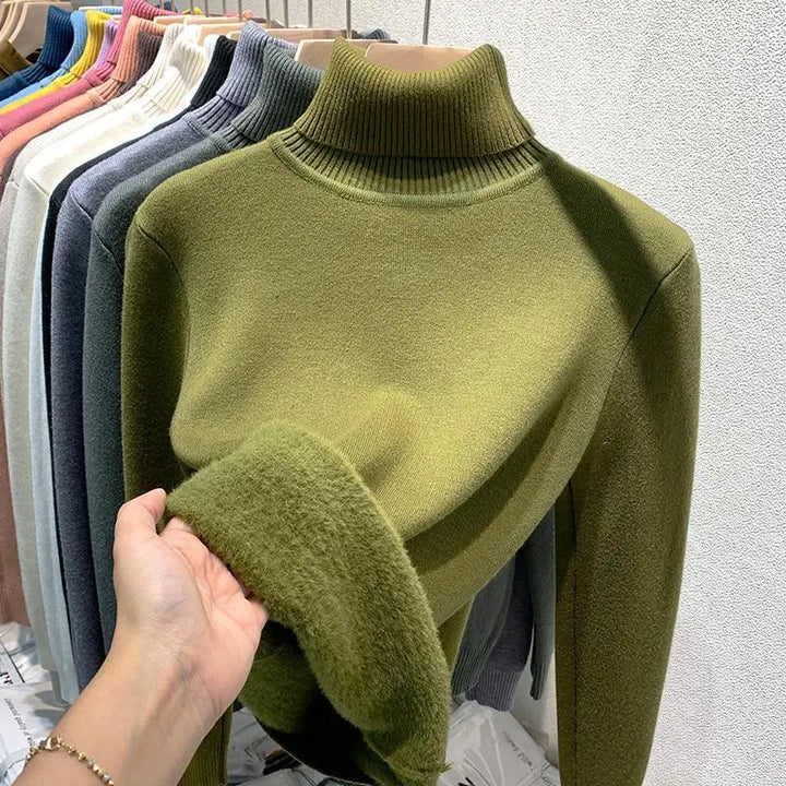Knitted Warm Turtleneck Jumper