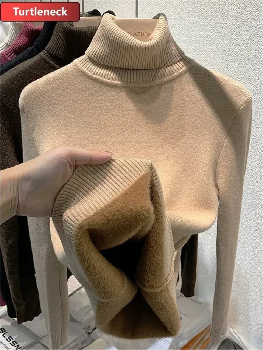 Knitted Warm Turtleneck Jumper
