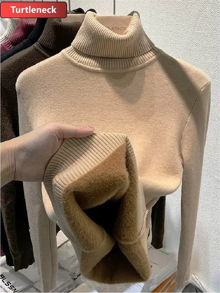 Knitted Warm Turtleneck Jumper