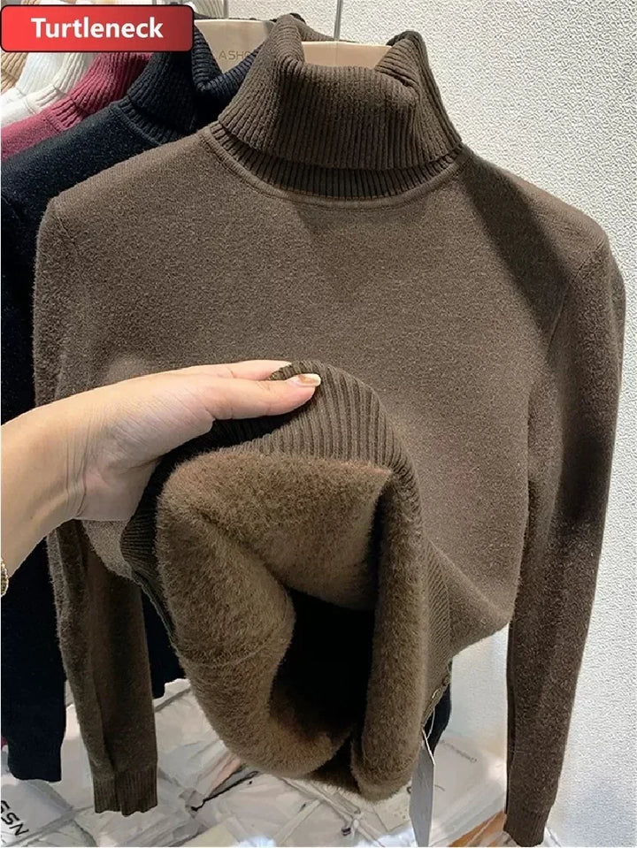 Knitted Warm Turtleneck Jumper