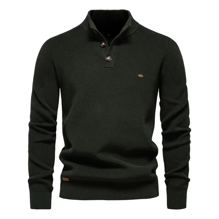Men's Button Design Sweater