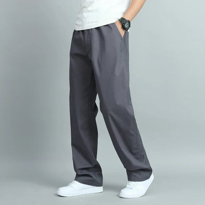 MADISON | MEN'S WIDE LEG COTTON TROUSERS
