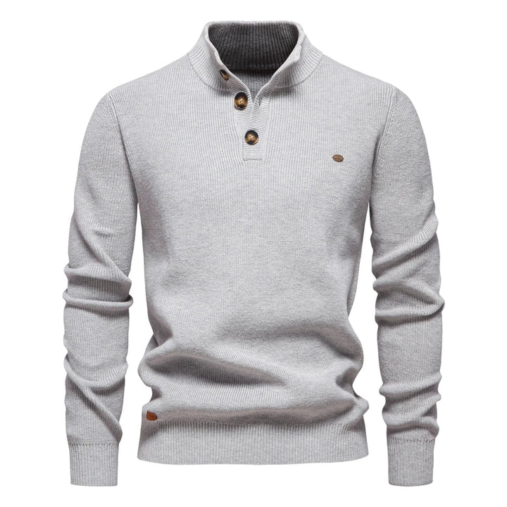 Men's Button Design Sweater