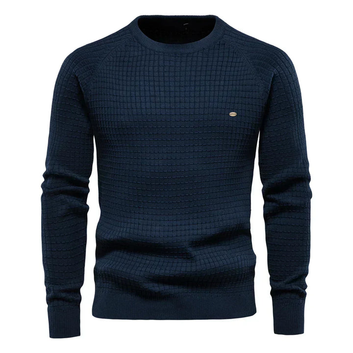 Federico | Men's Sweater with Diamond Pattern