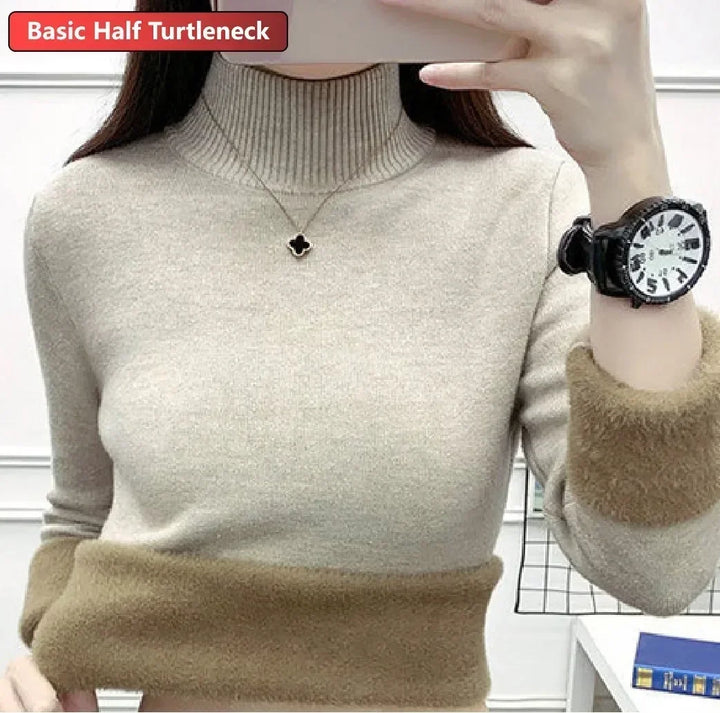 Knitted Warm Turtleneck Jumper