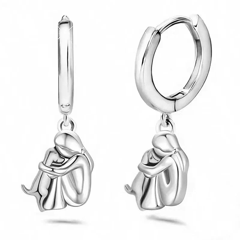 Ginny™ - Dog Icon Earrings (Round Closure)