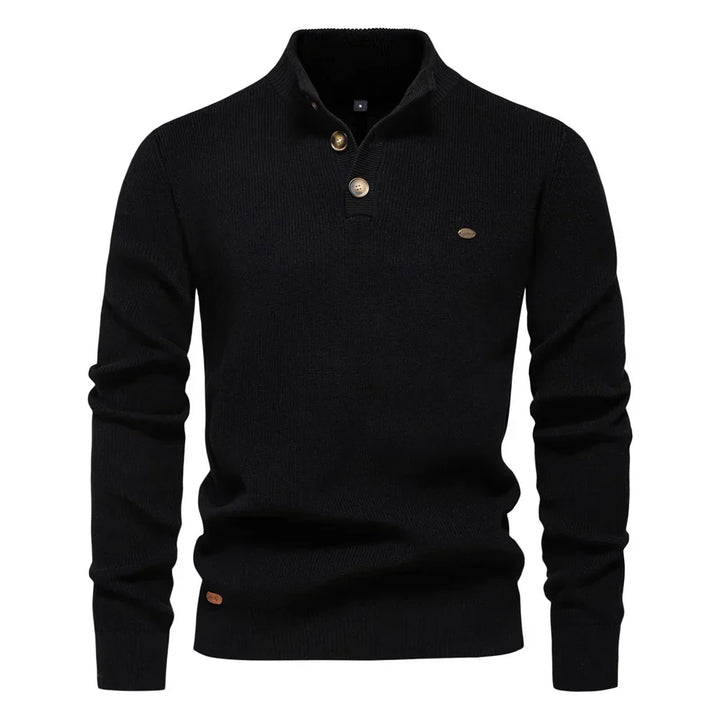 Men's Button Design Sweater