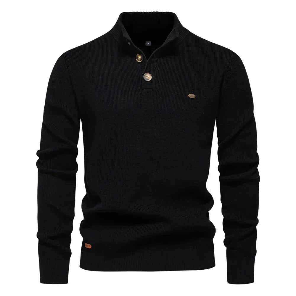 Riccardo | Men's Sweater with Buttons