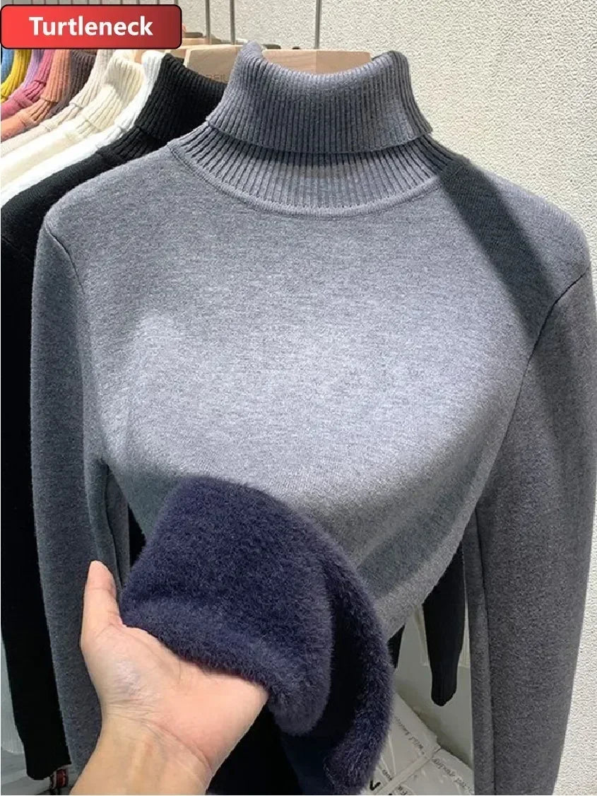 Knitted Warm Turtleneck Jumper