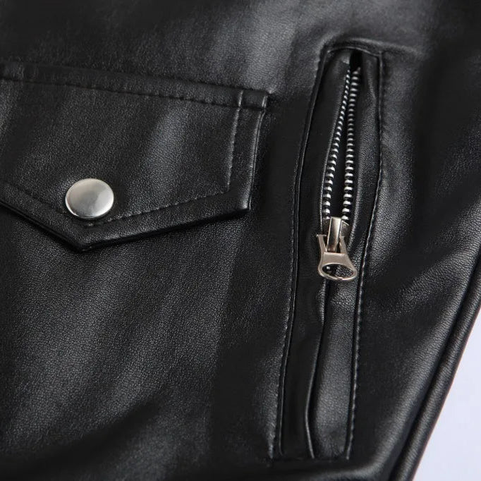 Leather Biker Jacket – Bold, Timeless and Luxurious Men's Jacket Made from High-Quality Leather
