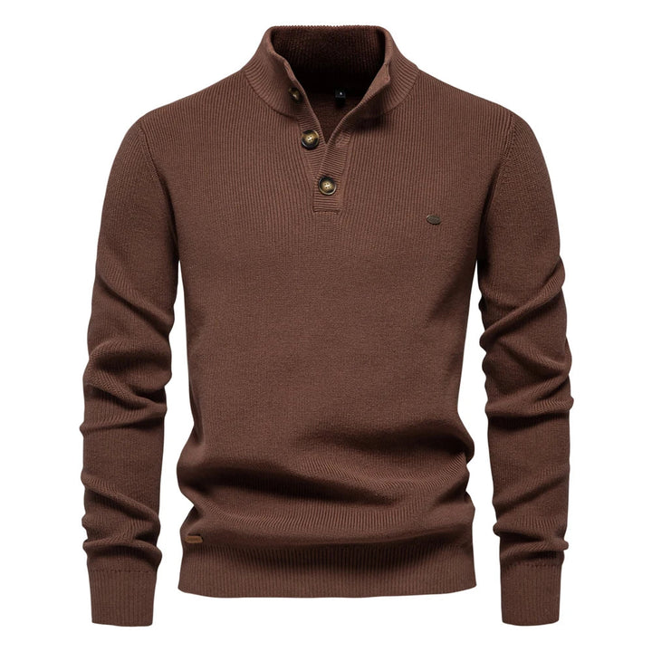 Men's Button Design Sweater