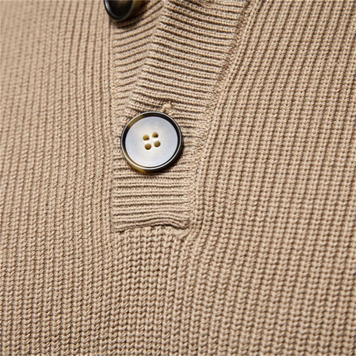 Men's Button Design Sweater