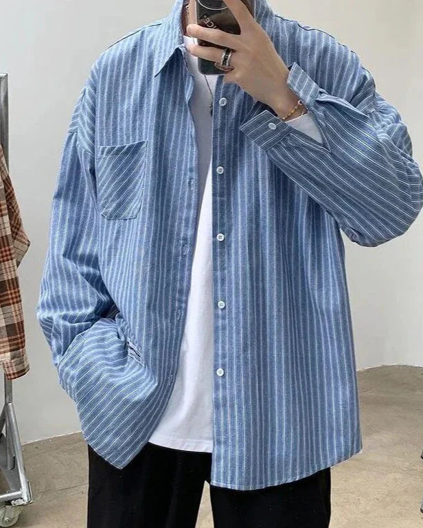 Madison oversized striped shirt