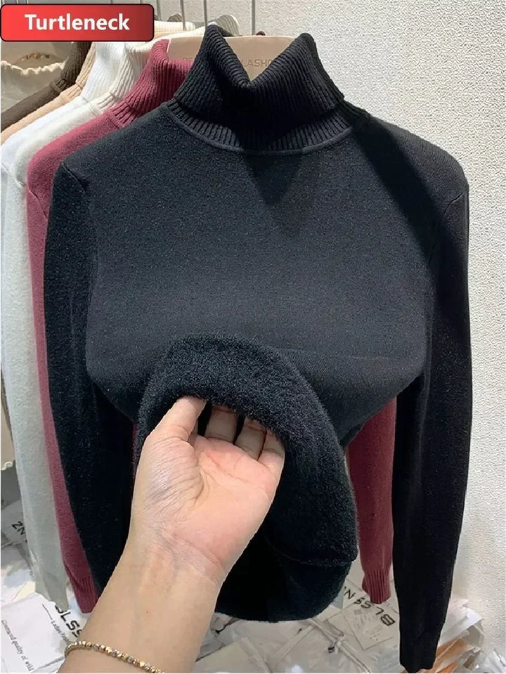 Knitted Warm Turtleneck Jumper