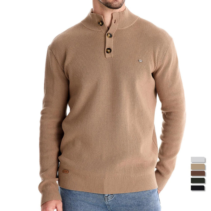 Men's Button Design Sweater