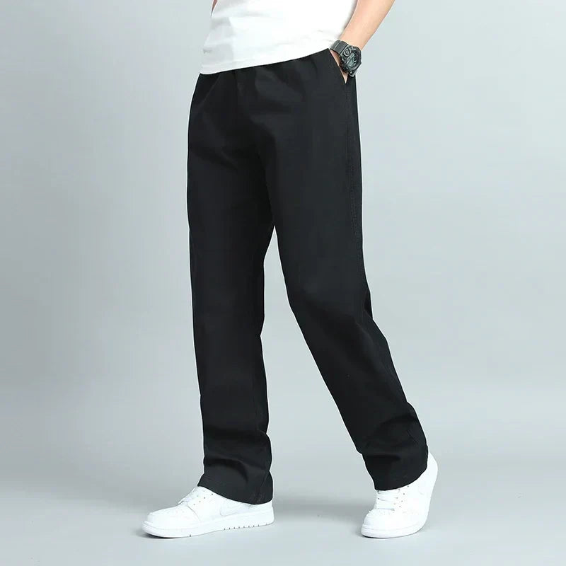 MADISON | MEN'S WIDE LEG COTTON TROUSERS