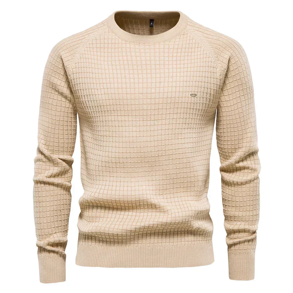 Federico | Men's Sweater with Diamond Pattern
