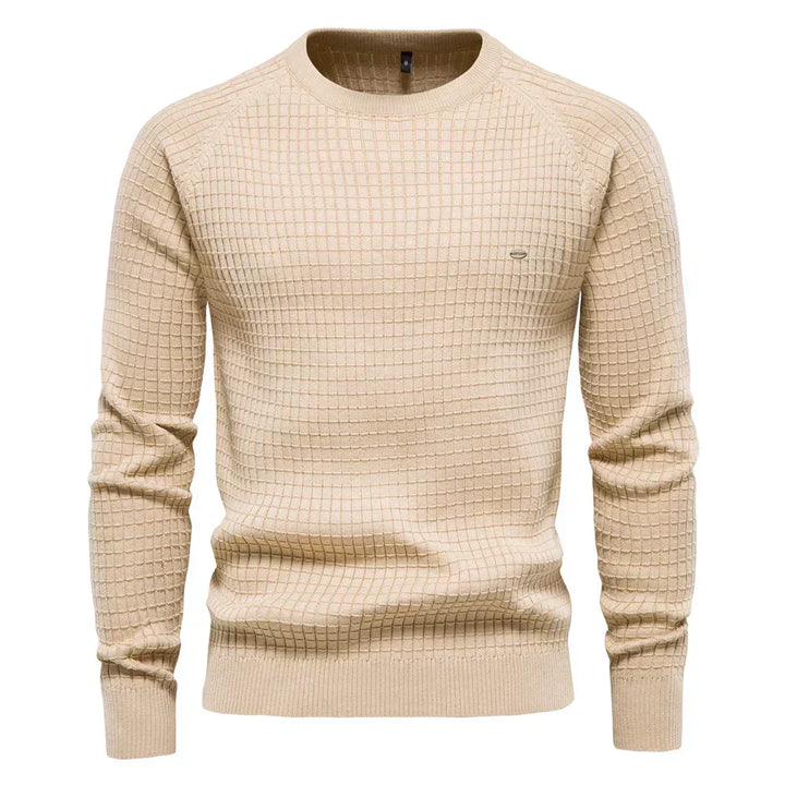 Federico | Men's Sweater with Diamond Pattern