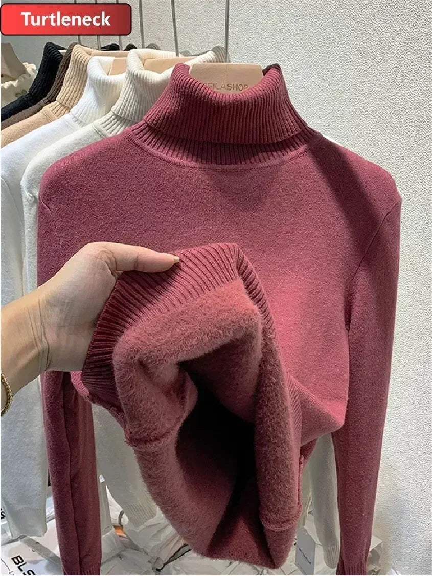 Knitted Warm Turtleneck Jumper