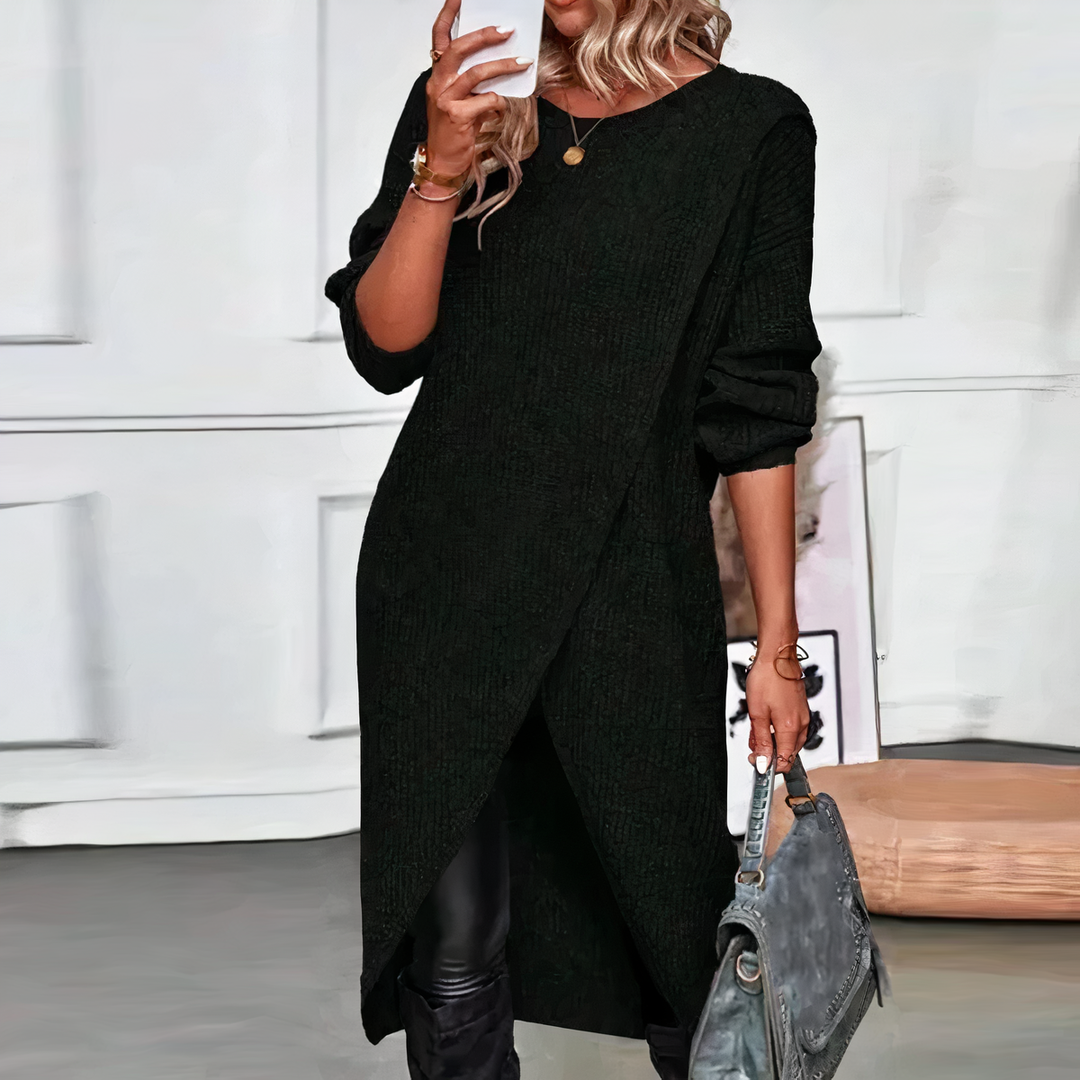 Long Knitted Jumper for Women