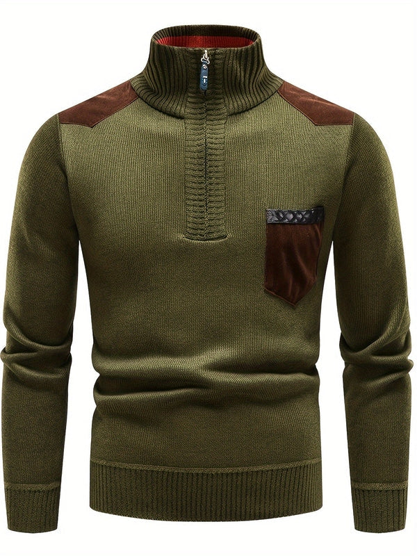 Luxury Long Sleeve Knitted Jumper – Warm, Comfortable and Stylish Men's Jumper for Cold Days