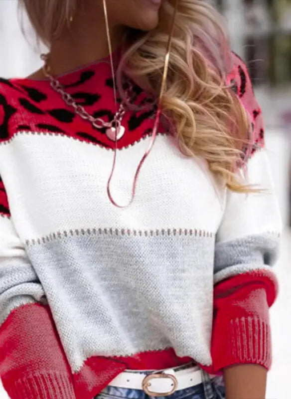 Charlène™ | Casual Leopard Print Jumper with Refined Style