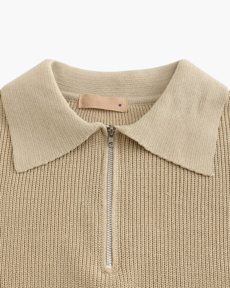 De Cesare – Half-Zip Knitted Jumper