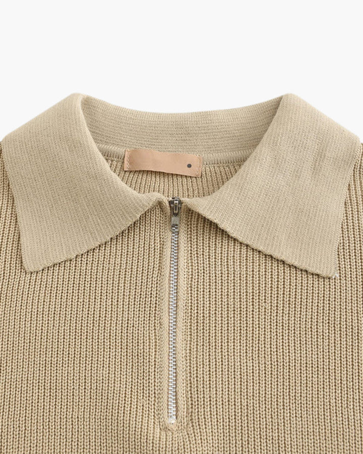 De Cesare – Half-Zip Knitted Jumper
