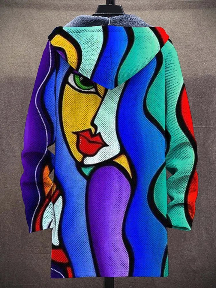 Allira™ | Luxurious Fleece-Lined Artistic Hooded Jacket