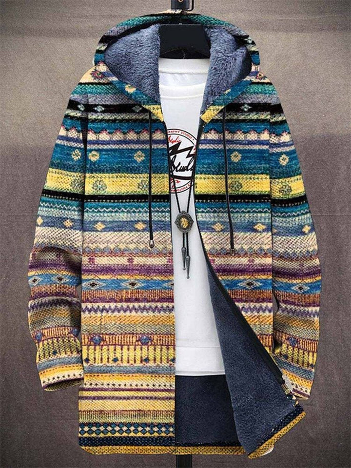 Annet™ | Luxurious Fleece-Lined Artistic Hooded Jacket