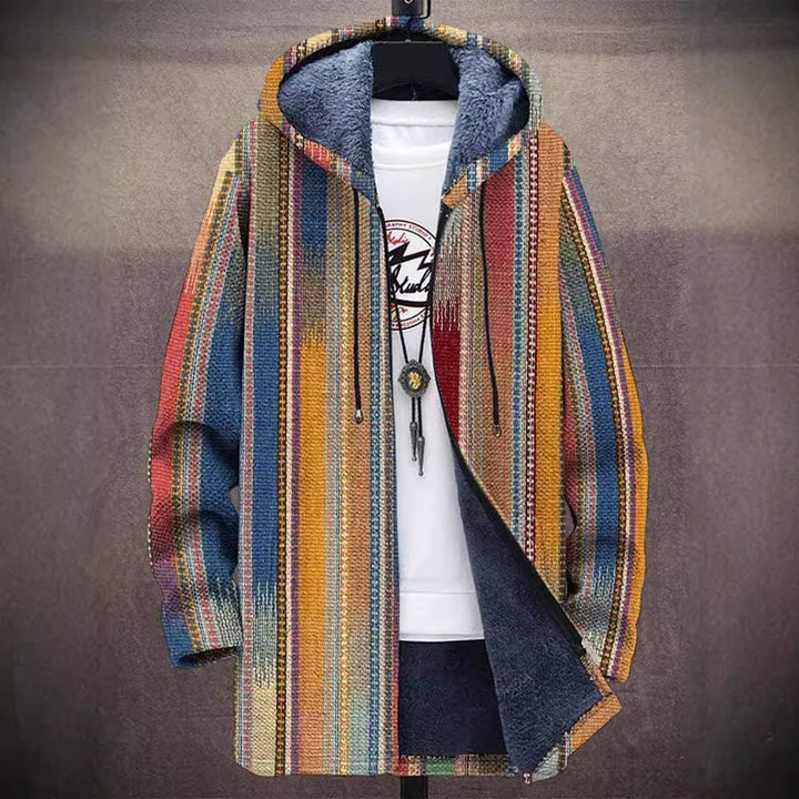 Annet™ | Luxurious Fleece-Lined Artistic Hooded Jacket