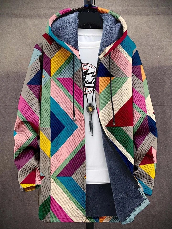 Aria™ | Luxurious Fleece-Lined Artistic Hooded Jacket