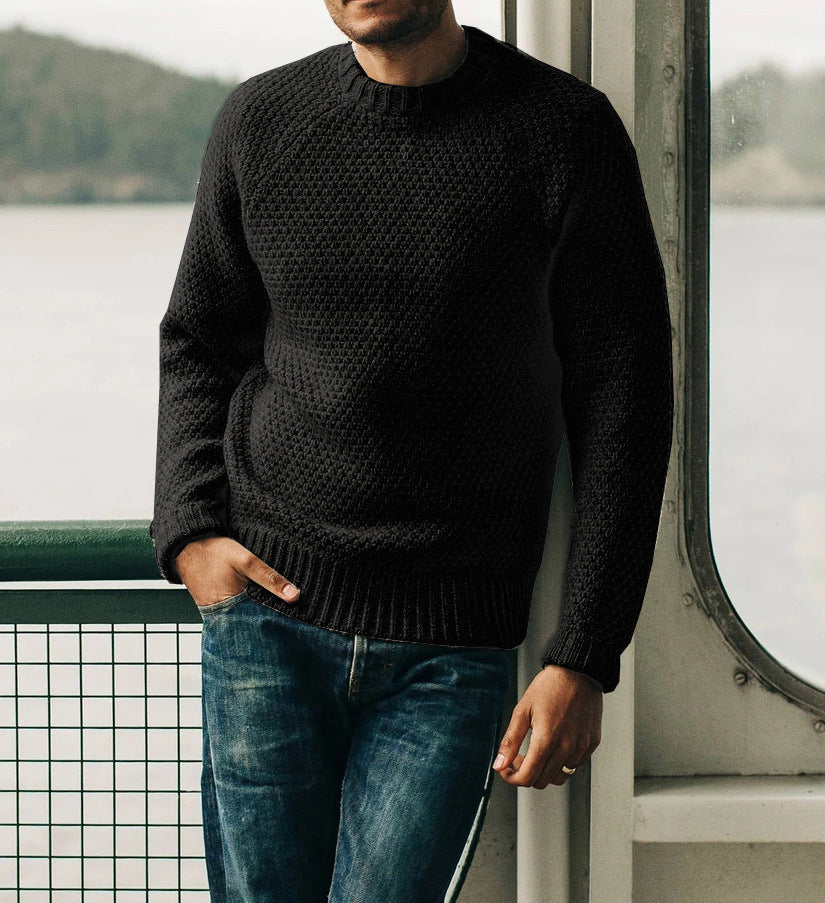 Knitted Men's Sweater – Comfortable & Timeless Winter Pullover