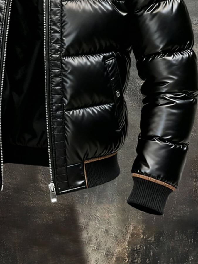 Men’s Retro Warm Outdoor Fur-Collar Coat