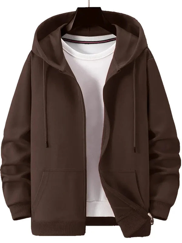 Lightweight Zip Hoodie for Men and Women – Casual Everyday Jacket with Pockets