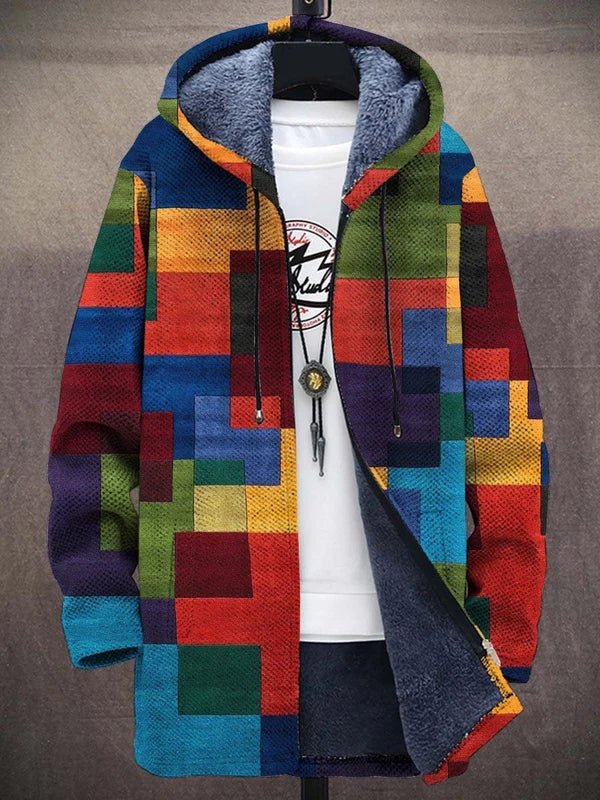 Delilah™ | Luxurious Fleece-Lined Artistic Hooded Jacket