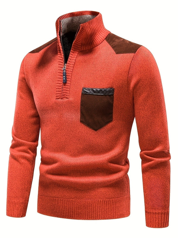 Luxury Long Sleeve Knitted Jumper – Warm, Comfortable and Stylish Men's Jumper for Cold Days