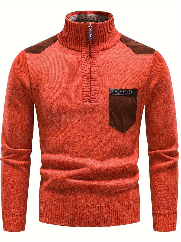 Luxury Long Sleeve Knitted Jumper – Warm, Comfortable and Stylish Men's Jumper for Cold Days