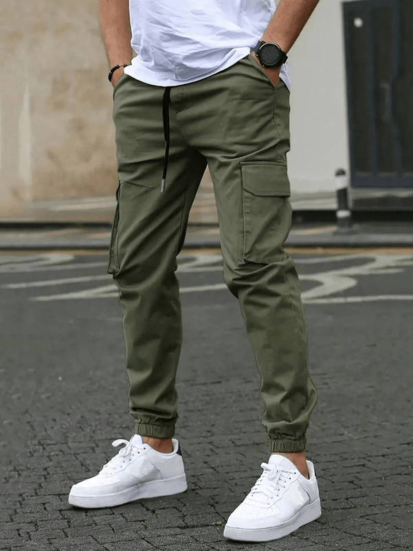 Men's Cargo Jogger – Comfortable Trousers with Pockets and Elastic Waistband